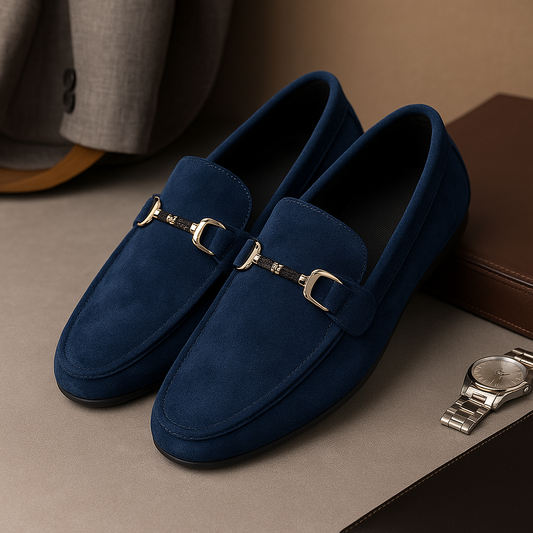 Caslax Azure Suede Moccs